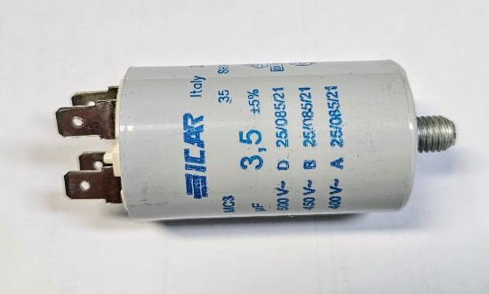 Picture of ICAR 3.5µF RUN CAPACITOR With Terminals