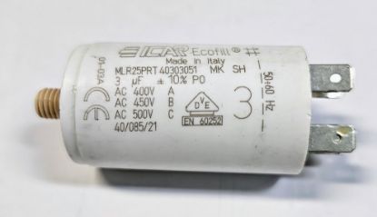 Picture of ICAR 3µF RUN CAPACITOR With Terminals