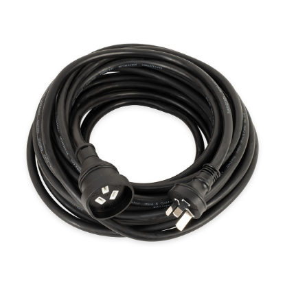 Picture of Heavy Duty 15Mtr 28A Extension Lead. 3-Core 2.5mm Cable with 15A Plug & Socket.